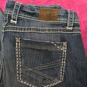 BKE Women's Dark Blue Boot Cut Jeans